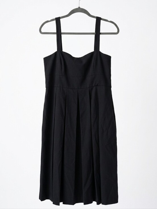 Banana Republic Dresses & Skirts - Banana Republic Black Pleated A-Line Cockail Dress | Women's Size 8